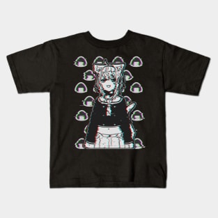 Glitched Okayu Hololive Kids T-Shirt